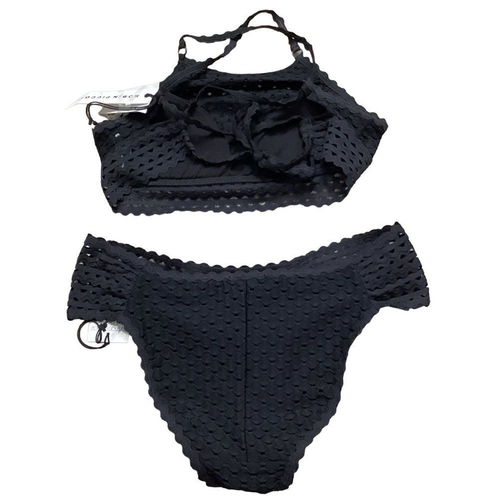 New. Robin Piccone black crochet bikini. XS. Retails $ 189 - Picture 13 of 14